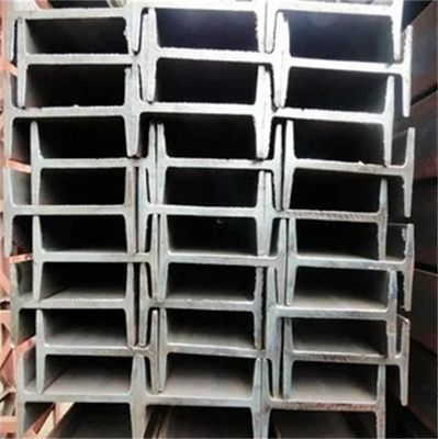 SS400 S235JR MS I बीम A36 चैनल स्टील बीम 50mm-300mm निकला हुआ किनारा चौड़ाई