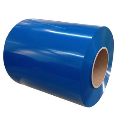 Z41 Z60 कलर कोटेड स्टील कॉइल 610mm ID मिड हार्ड PPGI जस्ती ASTM